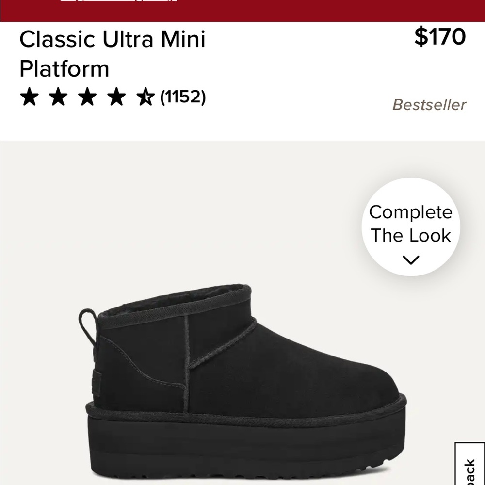 UGG Women's Classic Ultra Mini Platform Boot size 8
